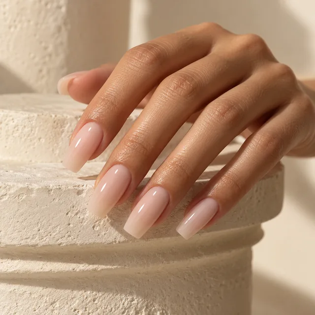 Natural-finish nail extensions