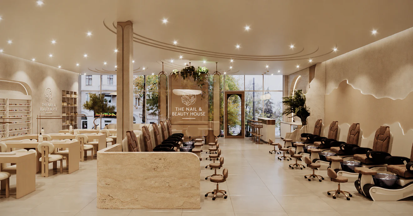 Pedicure lounge concept for The Nail & Beauty House