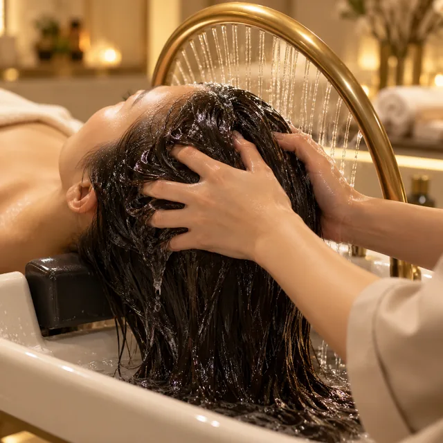 Relaxing head-spa scalp ritual