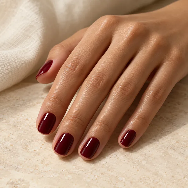Classic manicure with regular polish